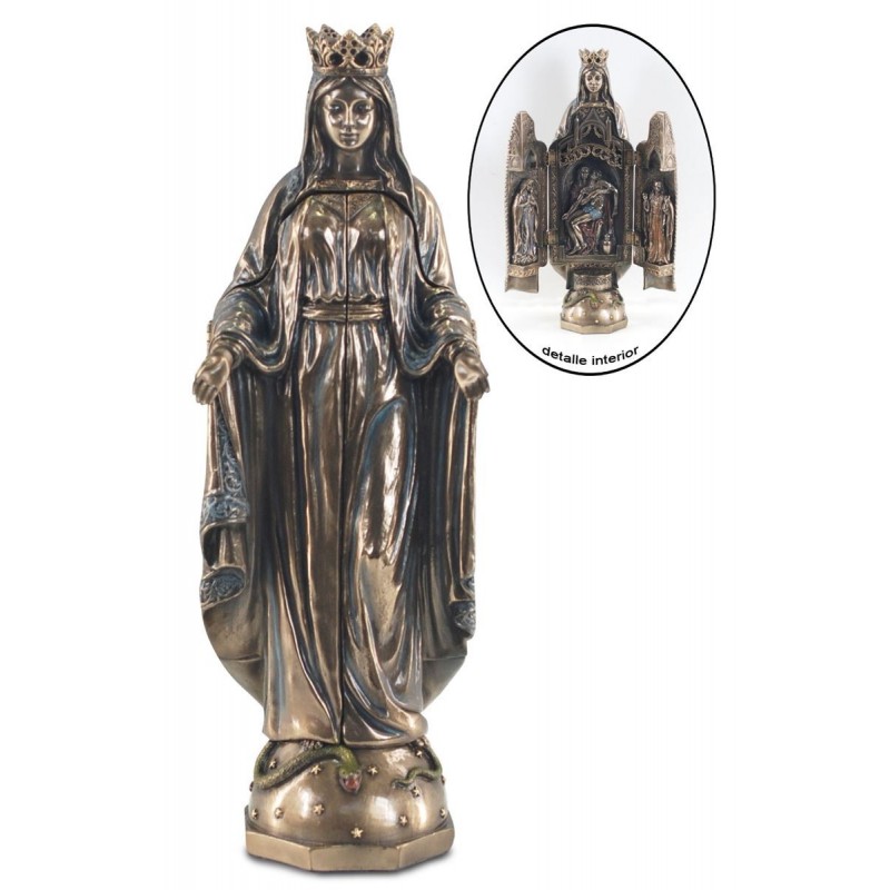 Vierge Marie Figure Bronze Figures Collection Classique