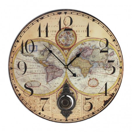 58Cm Horloges Ornement Murale Carte Horloges Collection Carte Du Monde