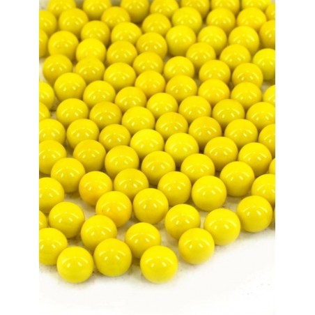 Boules jaunes 14Mm. Comprend 100 unités de vases de décoration et de bougeoirs Divers Collection