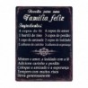 Portugais Happy Family Plaques Murales Ornement Mural Plaques Métalliques Collection Industrielle