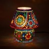 Lampe de table arabe | Lampe marocaine en forme de champignon 23x20x20cm | Couleur: Multicolore