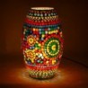 Lampe de table arabe | Lampe marocaine | Cylindre 31x18x18 cm | Couleur: Multicolore