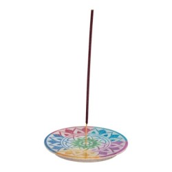 Brûleur d'encens en pierre bleue pour aromathérapie et relaxation