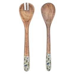 cuillère en bois | Cuillère de cuisine en bois, détails avec éclaboussures de citron