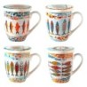 Mug poisson 4 différents avec coffret cadeau