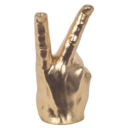 figure la main avec les doigts dorés | Figure de main Figures de résine pour la décoration de figurines de jardin 23x16x11cm