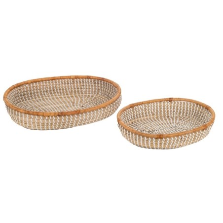 Pack de 2 paniers design naturel pour la décoration de la maison
