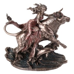 Figurine classique en bronze Rapture of Europe Résine 23 cm x 12 cm x 24 cm