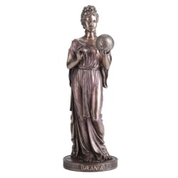Figurine Urania Déesse Grecque Astronomie Collection Classique Résine 23 cm