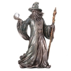 Figurine de magicien en résine de la collection classique - Décoration exclusive pour votre maison