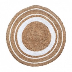 Tapis rond en jute | Tapis Rond, Décoration Ethnique Diamètre 90 cm