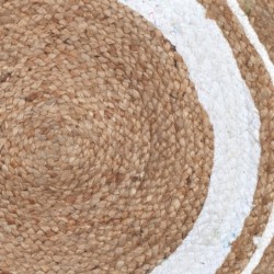 Tapis rond en jute | Tapis Rond, Décoration Ethnique Diamètre 90 cm