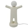 Lampe de table bohème figure humaine décoration artistique vintage en porcelaine