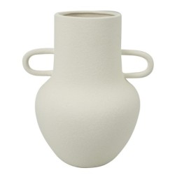 Grand vase en porcelaine blanche style bohème pour la décoration de la maison