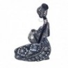 Figurines décoratives | Figurine en résine d'Africana de couleur argent 20 x 10 x 17 cm