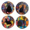 Sous-verres Chat 4 unités - Protégez vos tables avec ces sous-verres amusants et originaux