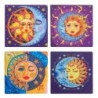 Sous-verres Soleil et Lune au design exclusif pour protéger vos tables de manière élégante et originale