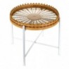 Tables d'appoint pour le salon | Table basse ronde en bambou 55x52x52cm