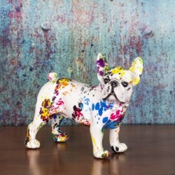 Figurines décoratives | Figurine décorative bouledogue français 21,5x11,5x24 cmRésine