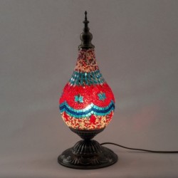 Lampe en mosaïque de verre et de métal pour la décoration de la maison