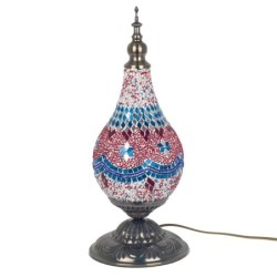 Lampe en mosaïque de verre et de métal pour la décoration de la maison