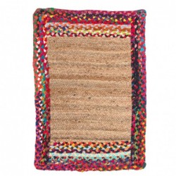 Tapis de jute | Tapis rectangulaire, décoration d'intérieur 60x90 cm