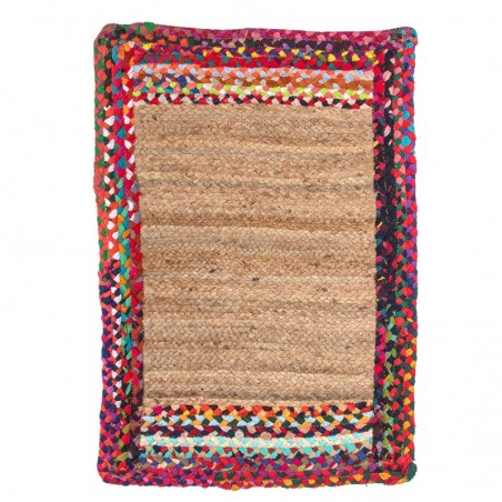 Tapis de jute | Tapis rectangulaire, décoration d'intérieur 60x90 cm