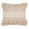 Coussin bohème | Coussin en jute 45x45 cm, couleur naturelle