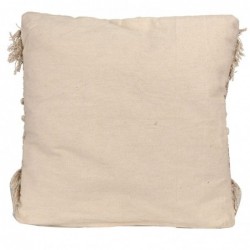 Coussin bohème | Coussin en jute 45x45 cm, couleur naturelle