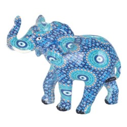 Petite figurine d'éléphant décorative en résine
