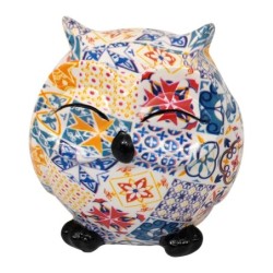 Grande chouette hydraulique décorative bleue pour la maison et cadeaux originaux