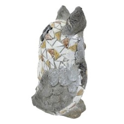 Figurine de hibou décorative pour intérieurs - Style rustique et élégant