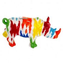 Tirelires originales | Tirelire Forme Rhinocéros 13,5x11x30 cm