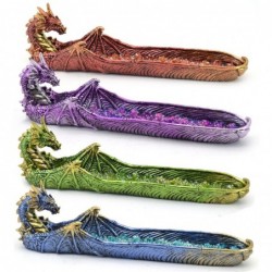 Brûleur d'encens | Porte-encens 8x6x27 cm Dragons, Lot de 3