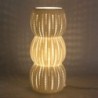 Lampe Bohème en Porcelaine Blanche 28 cm