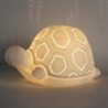Lampe Tortue Bohème En Porcelaine Blanche