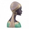 Figurines décoratives | Tête Africaine Figurine Résine 25x7x15 cm