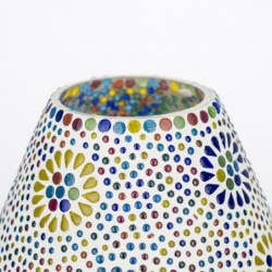 Lampe de table arabe | Lampe marocaine en forme de champignon 22x18x18cm | Couleur: Multicolore