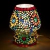 Lampe de table arabe | Lampe marocaine en forme de champignon 18x13x13cm | Couleur: Multicolore