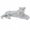 Figurines décoratives | Figurine décorative léopard argentée 32x16x11,5 cmRésine | Argent