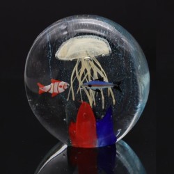 Presse-Papier Medusa en Cristal Transparent 10,5 cm x 5 cm x 10,5 cm