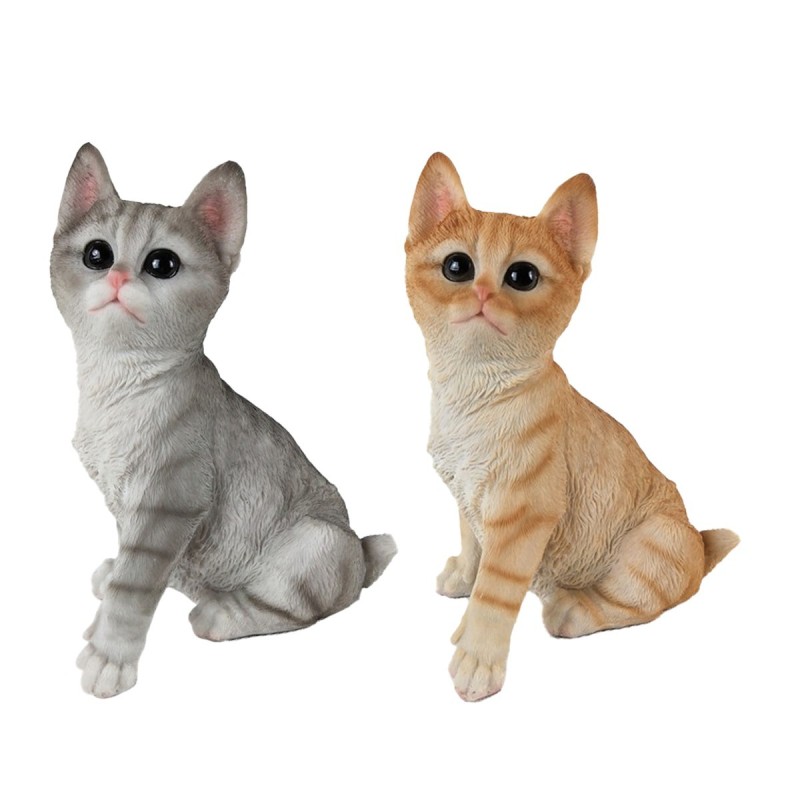 Figurine décorative de chat bohème en résine pour un style de maison unique, ornement pour animaux de compagnie pour