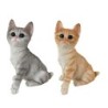 Figurine décorative de chat bohème en résine pour un style de maison unique, ornement pour animaux de compagnie pour