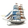 Ornement mural de bateau nautique en métal pour la décoration de la maison maritime, idéal pour le style marin