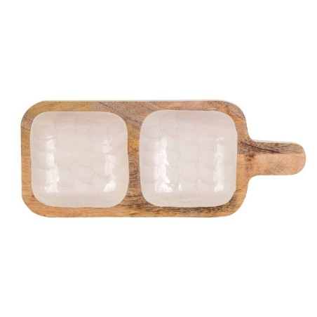 Plateau de décoration en bois de style moderne, accessoire polyvalent pour la maison, idéal pour les cadeaux et les événements.