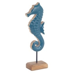 Hippocampe décoratif en bois pour style nautique à la maison, figurine de marin idéale comme cadeau original