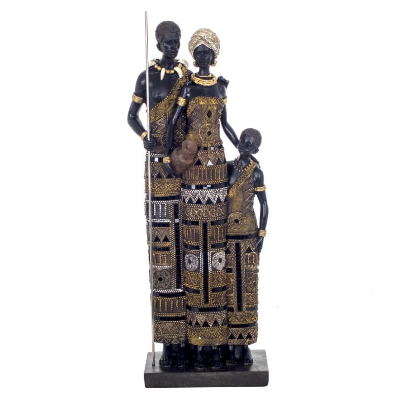 Figurine en résine noire africaine 59*11*21cm