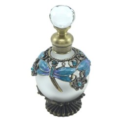 Flacon de parfum élégant en verre et métal, design moderne pour un cadeau parfait, 105 g, idéal pour les femmes et les hommes