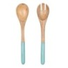 Ensemble cuillère et fourchette en bois pour la cuisine, idéal pour les enfants et les adultes, ustensiles alimentaires