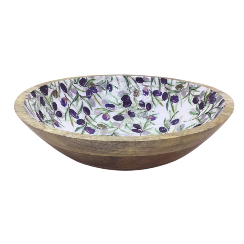Bol en bois naturel pour décoration et utilisation pratique à la maison, idéal pour fruits et accessoires, design élégant